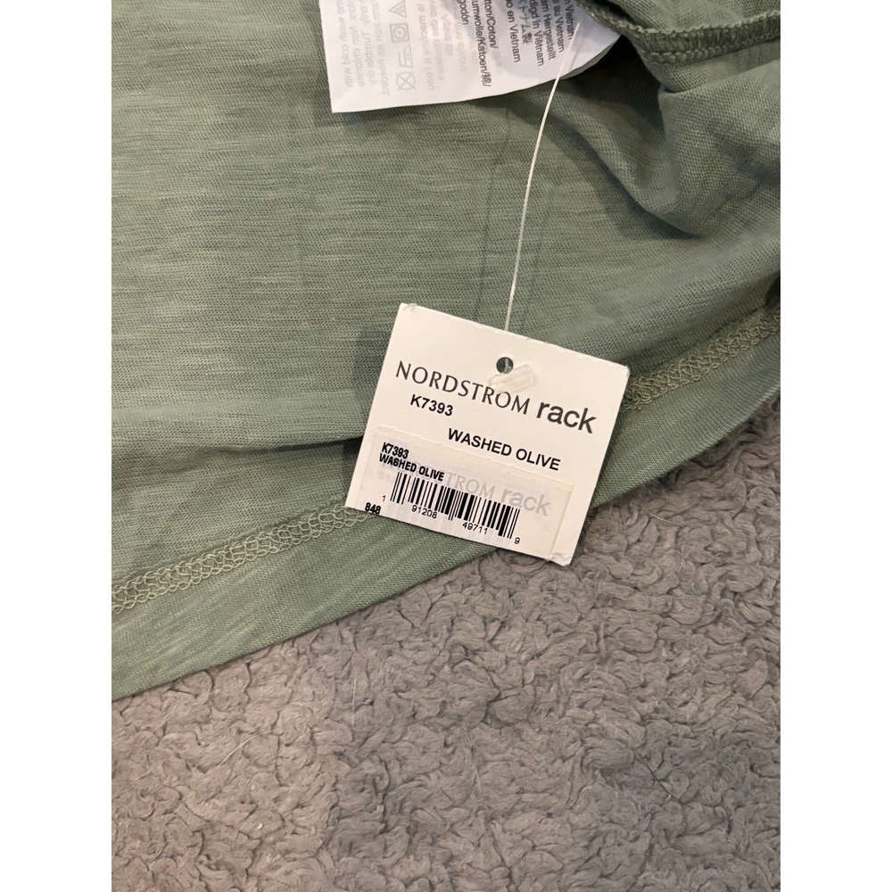 Madewell Whisper Cotton V-Neck Tank Top Washed Olive Green K7393 Mens Size M New - Picture 3 of 8